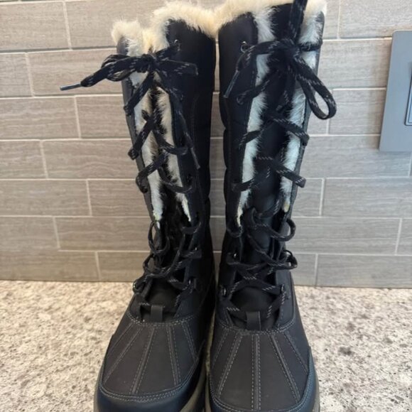 Clark’s‎ Women’s Mid Calf Black Mazlyn Mill Faux Fur Lined Winter Boots-Size 7M - Picture 6 of 10